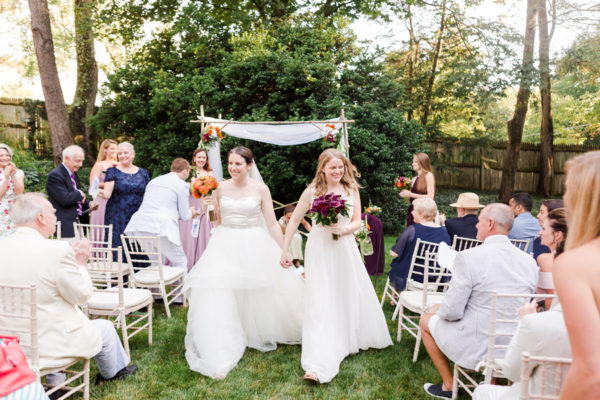 intimate virginia home wedding - Jewish ceremony - chuppah