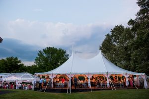 backyard wedding pole tent Fairfax Virginia