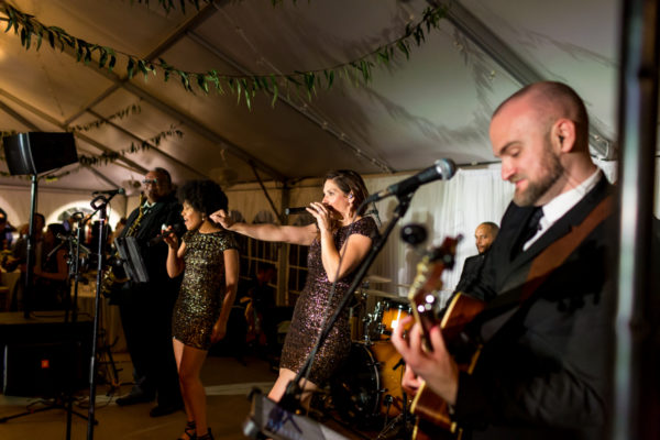 wedding band in a tented wedding - advice for regulations about your at-home wedding