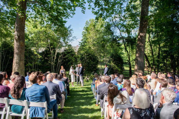 At-Home Maryland wedding ceremony