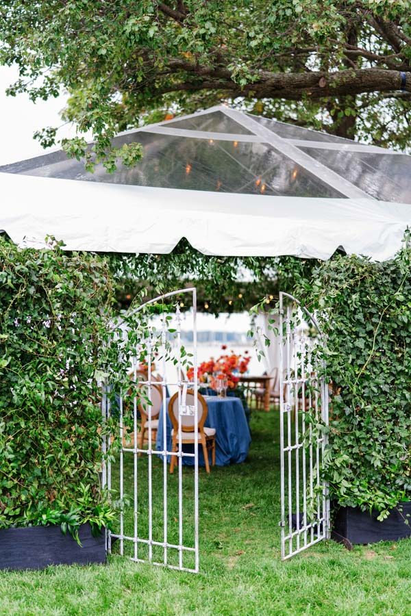 southern maryland wedding reception tent