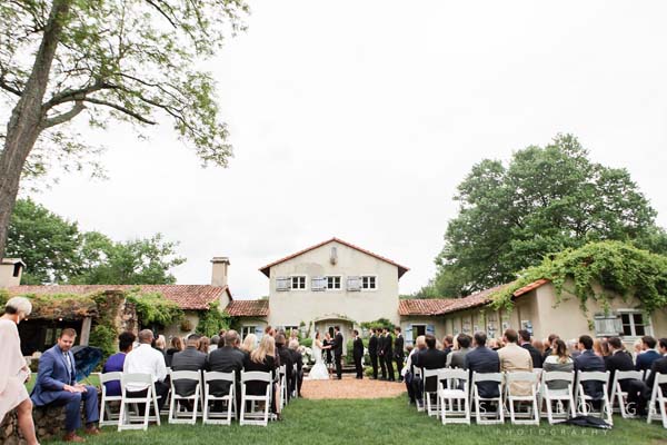 Virginia backyard wedding ceremony