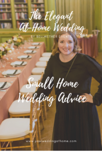 small home wedding advice