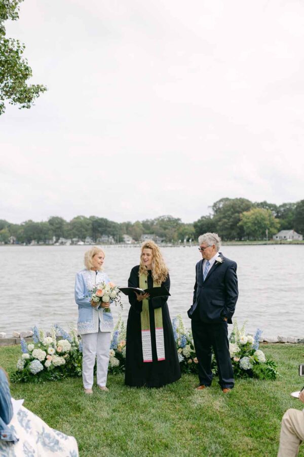 Maryland Waterfront Home wedding sailcloth tent brunch