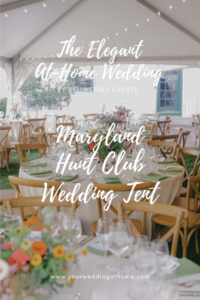 Marlborough Hunt Club Wedding Maryland tented reception