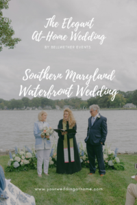 Southern maryland wedding waterfront brunch tented