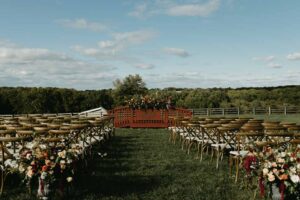 Maryland Family Farm Wedding burgundy, rust, terracotta, mustard