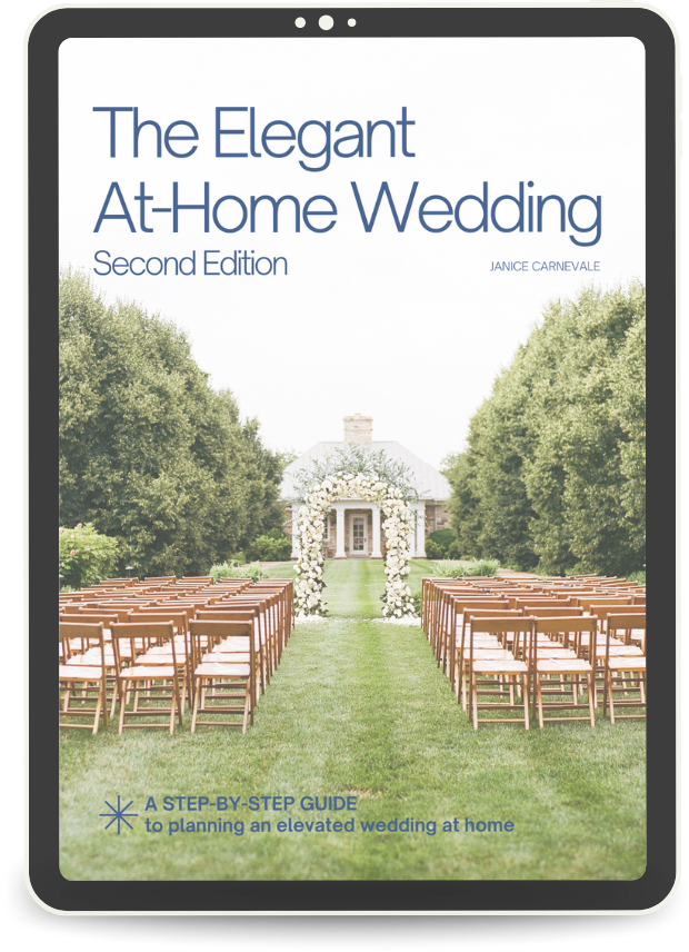 Your Wedding At Home Ebook by Janice Carnevale