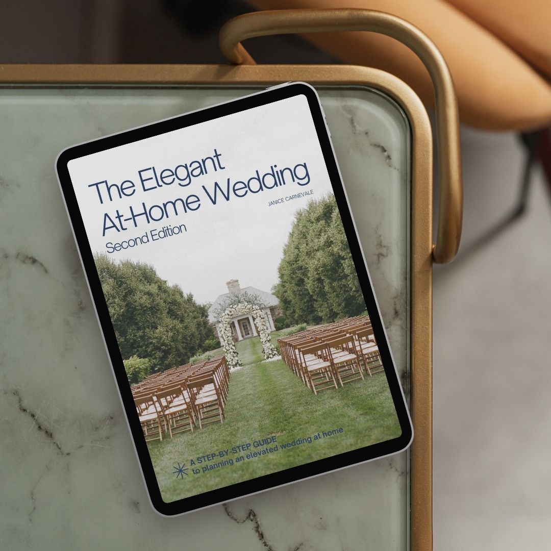 Your Wedding At Home Ebook by Janice Carnevale