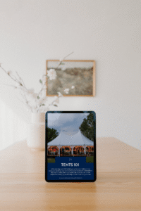 Tents 101 Freebie from Your Wedding at Home