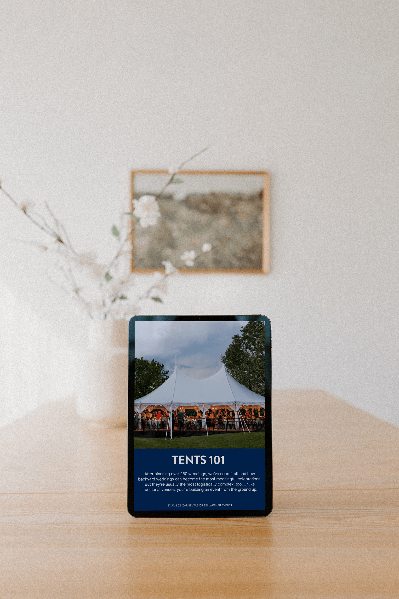A free guide on wedding tents, by a wedding planner